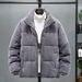Men's Corduroy Puffer Jacket – Winter Loose Fit Thickened Stand Collar Coat, Retro Streetwear Style (M-5XL, Khaki/Black/Dark Grey)_viptrois.com