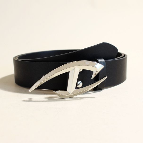 Unisex Punk Metal Belt - Futuristic Gothic Buckle Design | Adjustable Waist Strap For Men & Women (Streetwear Style)_viptrois.com