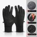 Warm Cycling Gloves For Autumn And Winter Skiing And Mountaineering Men's Driving And Cycling Velvet Touch Screen Anti Slip And Dew, Two Fingers_viptrois.com