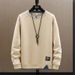 Sweater Men's Spring And Autumn 2025 New Trendy Brand Casual Fake Two Long-sleeved T-shirt Men's Clothes Bottoming Shirt_viptrois.com