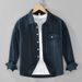 Autumn Casual Loose Long Sleeved Shirt For Young Men, Rugged And Handsome, With A Small Collar And Trendy Jacket_viptrois.com