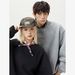 Nordmann Textured Space Cotton Patchwork Heavyweight Crew Neck Sweatshirt Unisex Autumn Boxy Fit Couple Casual Pullover Jacket_viptrois.com