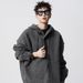 Loom High Street Solid Color Knit Men's Winter American Cleanfit Hooded Sweatshirt Cool And Handsome Sweater For Men_viptrois.com