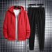 Men's Clothing Sports Suit Men's Autumn And Winter Thin Tops Men's Casual Versatile Lapel Cardigan Sweater Two Piece Suit Trendy_viptrois.com