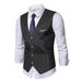 Men's Clothing New Men's Suit Vest Youth Fashion Business Casual Men's Slim Korean Vest Vest_viptrois.com