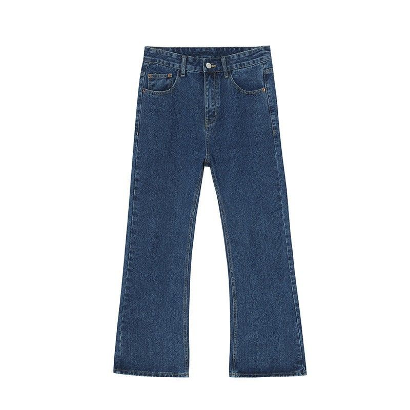Men's clothing vintage mud yellow made old ground white micro straight-leg trousers_viptrois.com