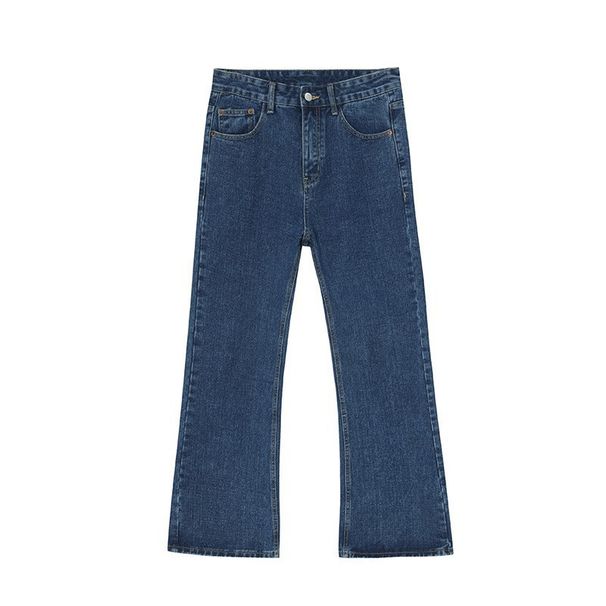 Men's clothing vintage mud yellow made old ground white micro straight-leg trousers_viptrois.com
