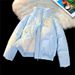Unisex Stand Collar Puffer Jacket - Winter Warm Thickened Polyester Coat For Couples, Loose Fit Zip-Up Casual Outerwear_viptrois.com