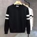 Men's Clothing Round Neck Sweater Knitted Sweater Men's Trendy Brand Handsome Autumn And Winter Bottoming Shirt New Men's Temperament Slim Top_viptrois.com