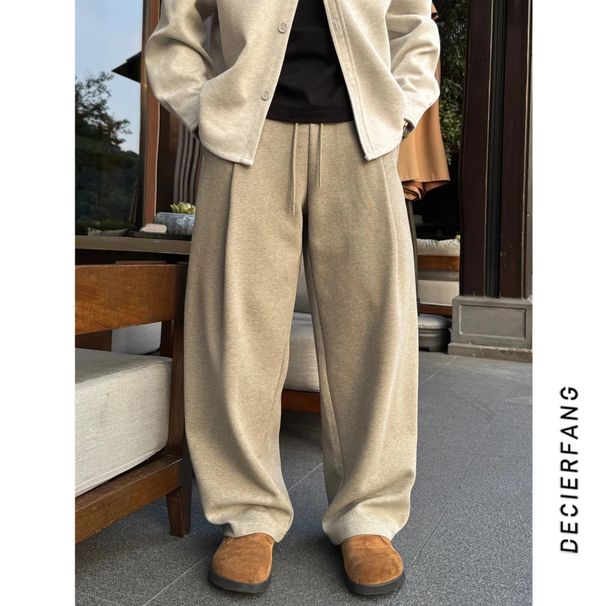Autumn New Korean Style Men's Versatile Scimitar Fashion Trend American Casual Niche Design Long Pants_viptrois.com