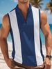 Men's Clothing Contrast Color Sleeveless Knitted Vest Series Art Loose_viptrois.com