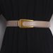 Women's belt design, fashionable and versatile suit thin belt, Korean simple black leather decorative jeans belt_viptrois.com