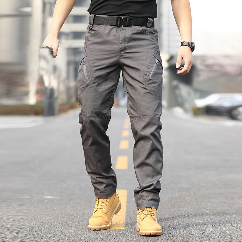 Men's Clothing Tactical Overalls Training Pants Commuting Wear Resistant Scratch Resistant Waterproof Foreign Trade Pants Multi Pocket Outdoor_viptrois.com