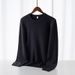 "Men's Fleece-Lined Thermal Sweater - Mid/High/Round Neck Winter Base Layer In Classic Colors"_viptrois.com