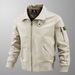 Men's Classic Flight Jacket – Lightweight Spring/Autumn Bomber With Loose Fit (S-5XL, 4 Colors)_viptrois.com