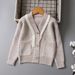 Pearl Snow Wool Cardigan Girls Sweater Medium And Large Children's Autumn And Winter Children's Sweater New Style_viptrois.com