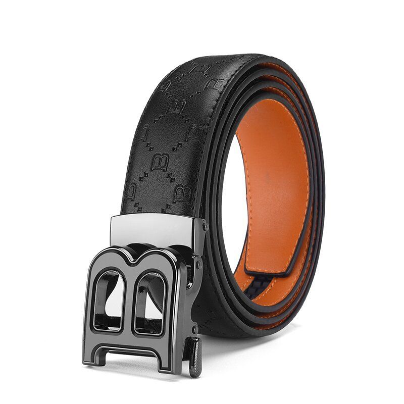 VOOTHOST New Leather Men's Belt Automatic Buckle Waistband Suit Jeans Formal Wear Male Waist Belts Men's Casual Business Waist Band Gifts F0066_viptrois.com