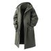 Men’s Longline Windbreaker – Korean-Inspired Trench Coat (Black/Khaki/Army Green, M-3XL, Machine Washable)_viptrois.com