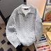 Men's Korean-Style Mock Neck Pullover Sweater – Oversized Long Sleeve Knit Top (Breathable, Color-Blocked, S-XXXL, Minimalist Casual)_viptrois.com