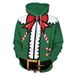 Pure 2024 Cross-Border European American Spring And Autumn New Christmas 3D Digital Print Graffiti Loose Men's Casual Hooded_viptrois.com