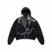 New American Retro Street Hip Hop Skull Print Hoodie Men's Fashion Casual Versatile Hooded Jacket_viptrois.com