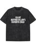 100% Algodón Unisex Soy El Niño Favorito De Mi Suegra Camiseta Divertida Para Padres Hombres Mujeres_viptrois.com