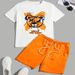 Men's Clothing Short Sleeved Shorts Adult Suit High Quality Needle Point Fabric Comfortable And Breathable T-shirt Sets_viptrois.com