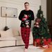 Christmas Plaid Fawn Christmas family dress printed homestay pajamas set_viptrois.com