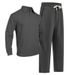 Men's Jacquard Polo Set – Long Sleeve Pullover & Trousers (Khaki/Light Blue/Greyish/Black, S-XXXL)_viptrois.com
