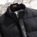 Pure Men's Winter Down New Korean Style Stylish Thickened Coat Stand Collar Warm Cotton Jacket_viptrois.com