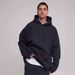 Oversized Fleece-Lined Hoodie, Drop Shoulder Unisex Streetwear Pullover For Winter, Cozy Soft Brushed Interior Hooded Sweatshirt_viptrois.com