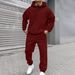 Men's Clothing New Plus Velvet Fashion Sweater Suit Leisure Loose Long Sleeve Hooded_viptrois.com
