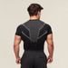 Men's Clothing Men's Short Sleeve GYM Sports Fitness Running Training Suit Stretch Fashion Printed Round Neck T Shirt_viptrois.com