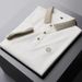 Men's Clothing Embroidered Polo Shirt Thin Business Fashion Loose Men's Short Sleeved T Shirt_viptrois.com