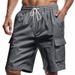 Men's Clothing Men's Summer Workwear Style Shorts Skin Friendly Breathable Loose Fitting Multi Pocket Casual Beach Jogging Squatting_viptrois.com