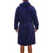 Men's Clothing Large Size Thickened Hooded Patch Pocket Short Winter Long Sleeve Nightgown_viptrois.com