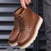 European Warm Series 2025 New Winter Genuine Leather High Top Men's Work Motorcycle British Style Martin Boots_viptrois.com
