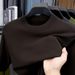 Men's Short Sleeve Sweater Medium Green Bottom Casual Half Sleeve T-Shirt Crew Neck Sweater Men's Clothing_viptrois.com