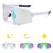 Men's Glasses New Men's Sports Sunglasses Women's Outdoor Cycling Sunglasses Color Changing White To Gray One Piece Bicycle Windshield_viptrois.com
