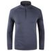 New Spring And Autumn Round Neck Long Sleeve High Quality Half Chain T Top Cotton T-Shirt Men's Trend 3Dc_viptrois.com