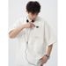 Embroidered Design Pure Cotton Short Sleeved Men's Spring And Summer New Style Loose Casual Couple Trendy Brand T-shirt_viptrois.com