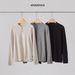 Nordmann APO Clothing|Cross-Borde's Sweater Autumn High-End Korean Style Slim Fit Half-Open Collar Inner Wear Knitted Top_viptrois.com