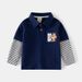 kids'clothing New boys fake two polo collar base tops_viptrois.com