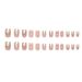 Beauty & Health Love Hollow Bow Pink Leopard Print French Versatile Detachable Wearable Nail Art Nail Pieces 24 Pieces_viptrois.com