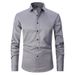 Men's Clothing New Stretch Shirt Men's Long Sleeve Thin Cross Border Men's Fashion Men's Shirt Youth Men's Tops Slim Pure_viptrois.com