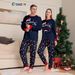 Christmas Santa hat alphabet crutch Christmas family suit printed homewear pajamas_viptrois.com