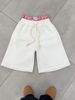 Spot American High Street Fashion Brand Cross Border Y2K Double Waist Head Shorts Men And Women Loose Fashion Embroidered Casual Shorts_viptrois.com