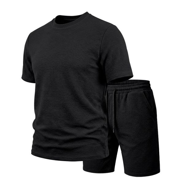 Men's Clothing Staircase Fabric Jacquard Suit American Style Summer New Heavyweight 250g Polyester_viptrois.com