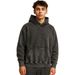 Vintage Washed Cotton Oversized Hoodie With Distressed Detail – Unisex Heavyweight Pullover Sweatshirt For Men & Women_viptrois.com
