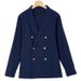 Men's Spring And Autumn Double Breasted Lapel Solid Color Cotton And Linen Casual Shirt Long Sleeved Men's Shirt_viptrois.com